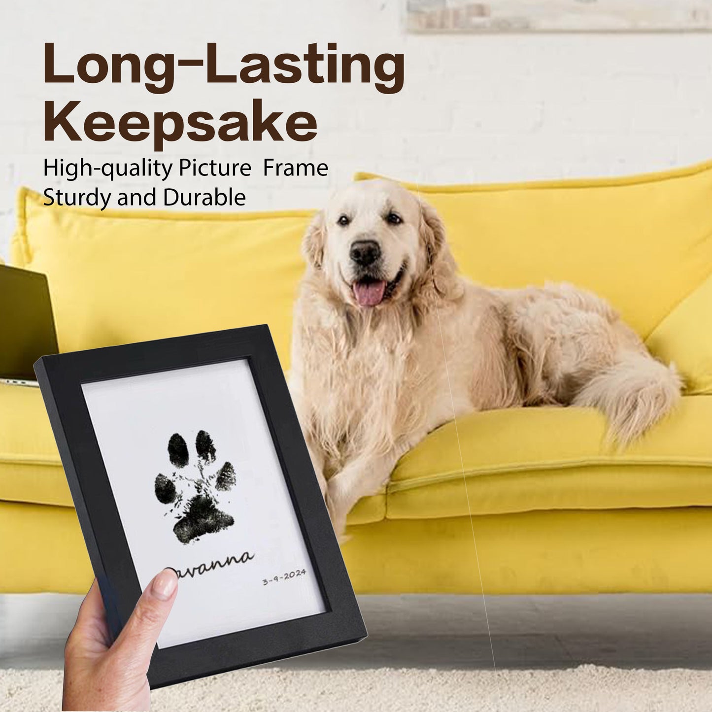 DIY Pet Paw Print Frame Kit β Personalized Keepsake!