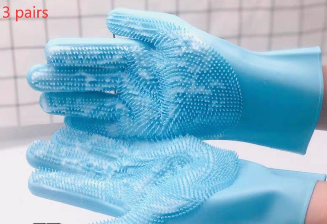 Pet Grooming Glove – Easy Bath & Shedding Brush!