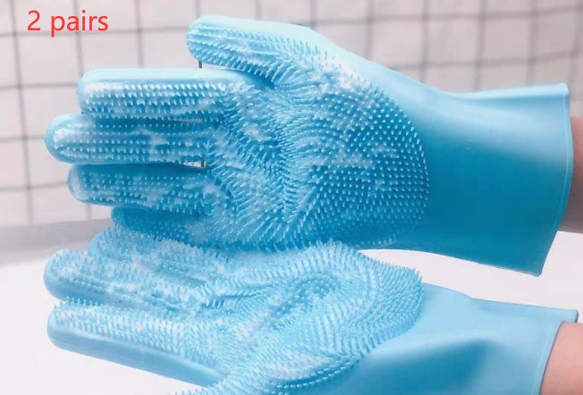 Pet Grooming Glove – Easy Bath & Shedding Brush!
