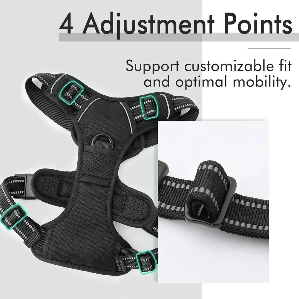 Comfy No-Pull Dog Harness – Safe & Reflective!