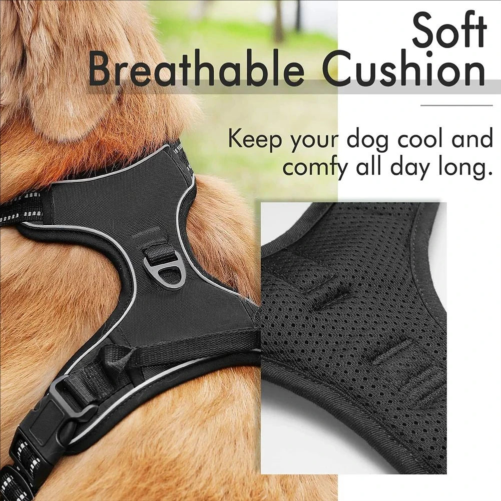 Comfy No-Pull Dog Harness – Safe & Reflective!
