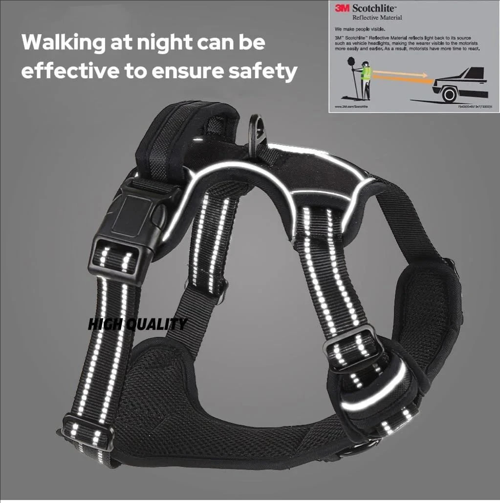 Comfy No-Pull Dog Harness – Safe & Reflective!
