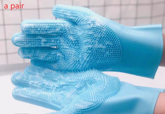 Pet Grooming Glove – Easy Bath & Shedding Brush!
