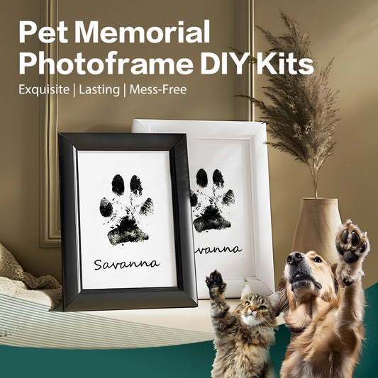 DIY Pet Paw Print Frame Kit – Personalized Keepsake!